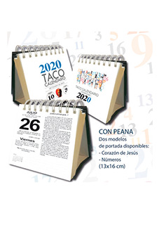 Calendario taco anillas 2019